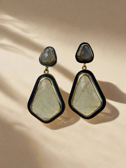 Twin Moonstone Earrings